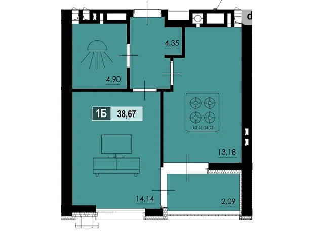 Квартира на вул. Маламужа Олександра, 31 в Черкасах, ID 414936, фото №6