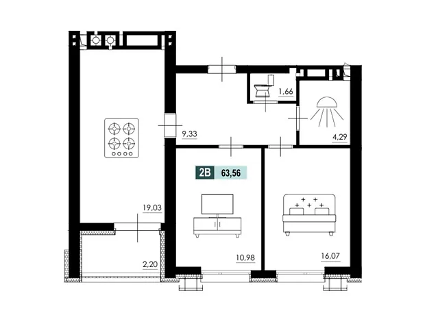 Квартира на вул. Маламужа Олександра, 31 в Черкасах, ID 414923, фото №6
