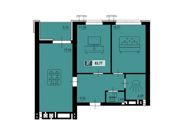 Квартира на вул. Маламужа Олександра, 31 в Черкасах, ID 414922, фото №6