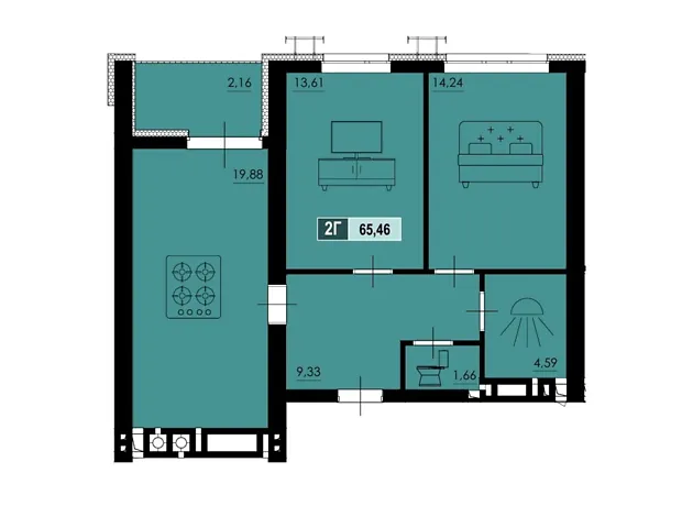 Квартира на вул. Маламужа Олександра, 31 в Черкасах, ID 414893, фото №6