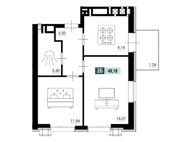 Квартира на вул. Маламужа Олександра, 31 в Черкасах, ID 414890, фото №6