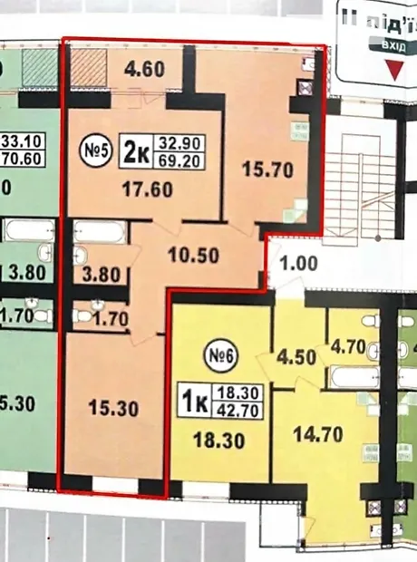 Квартира на вул. Степана Бандери, 80 в Хмельницькому, ID 415004, фото №2