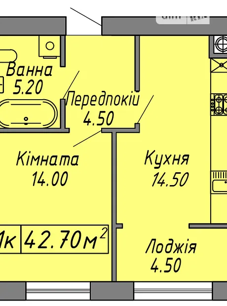 Квартира на вул. Бандери Степана, 60 в Івано-Франківську, ID 415362, фото №2
