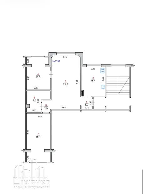 Квартира на вул. Завадського, 38 в Хмельницькому, ID 421169, фото №29