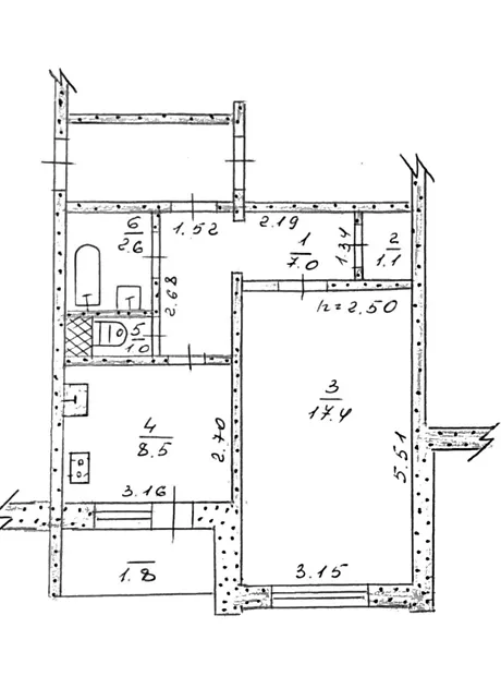 Квартира на вул. Залізняка Максима, 22 в Хмельницькому, ID 464588, фото №8