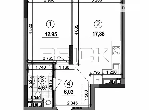 Квартира на вул. Олександра Олеся, 17А в Києві, ID 464529, фото №24