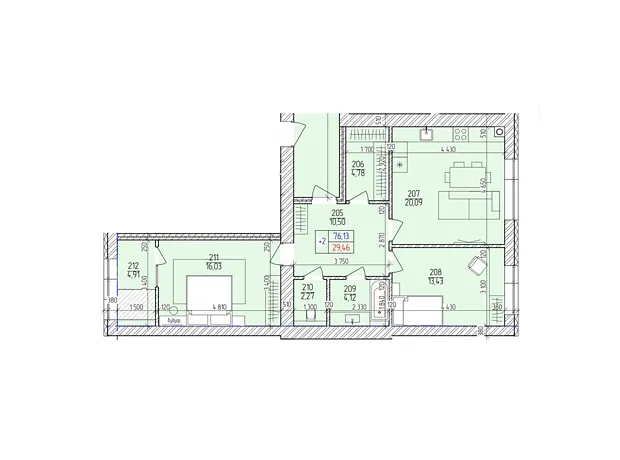 Квартира на вул. Січових Стрільців, 6 в Хмельницькому, ID 476100, фото №5