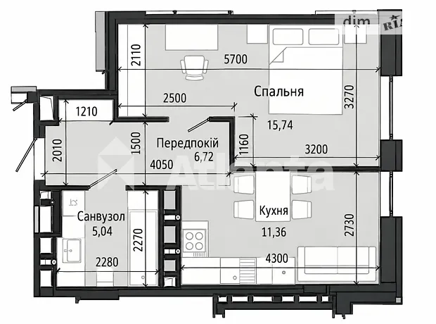 Квартира на вул. Джона Леннона в Львові, ID 476125, фото №6