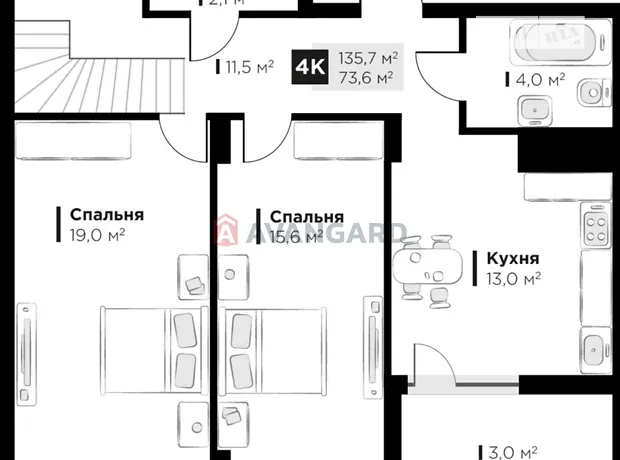 Квартира на вул. Червоної калини в Львові, ID 477436, фото №9
