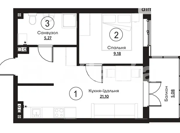 Квартира на вул. Слобідська в Одесі, ID 483054, фото №2