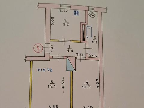 Квартира на вул. Нестора Махна, 16 в Кривому Розі, ID 201387, фото №5