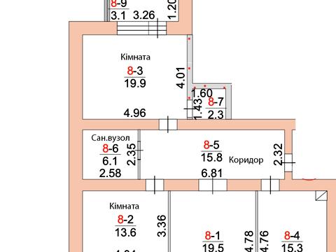 Квартира на вул. Ігоря Бедзая вул. , 96/1 в Миколаєві, ID 190298, фото №26