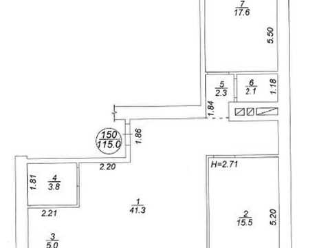 Квартира на вул. Олександра Саєнка, 11 в Києві, ID 309829, фото №23