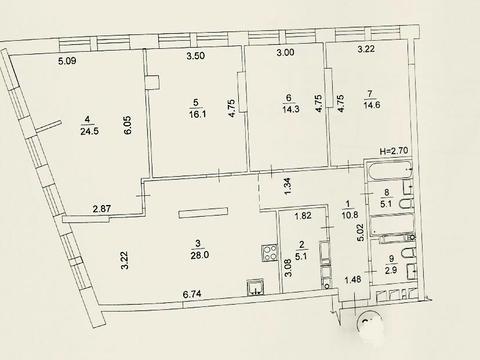 Квартира на вул. Князя Романа Мстиславича, 22 в Києві, ID 189270, фото №4
