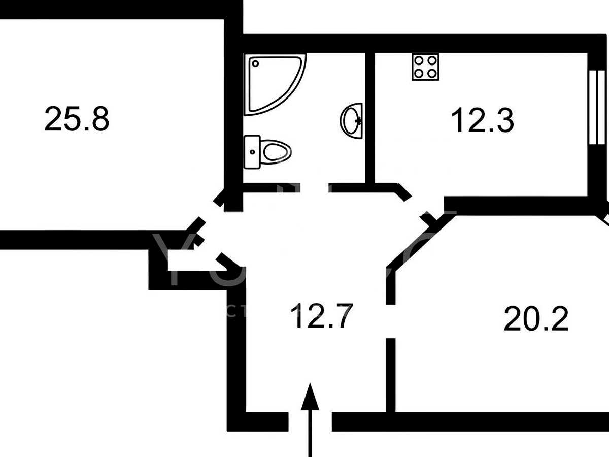 Квартира на вул. Лютеранська, 4 в Києві, ID 391192, фото №12