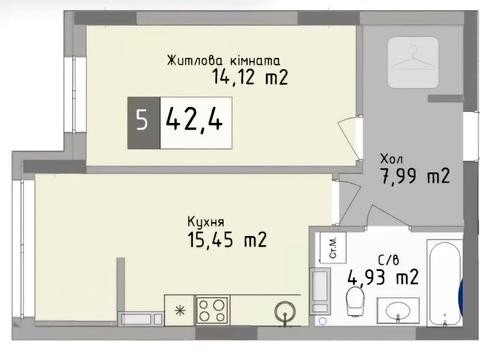 Квартира на вул. Михайла Грушевського, 49 в Одесі, ID 265453, фото №6