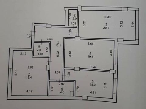 Квартира на вул. Хіміків вул., 28, к.7-14 в Івано-Франківську, ID 191703, фото №22