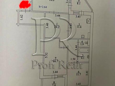 Квартира на вул. Урлівська, 38-А в Києві, ID 215674, фото №20