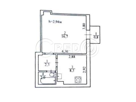 Квартира на вул. Соборності, 3 в Кривому Розі, ID 163516, фото №6