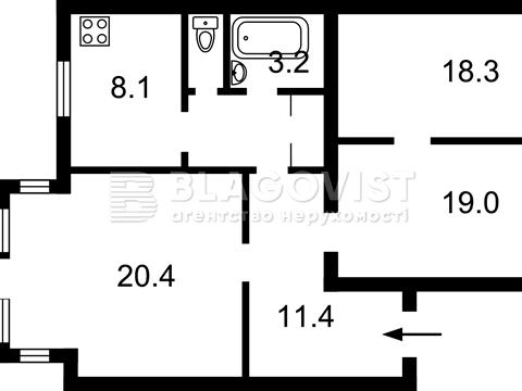 Квартира на вул. Банкова, 3 в Києві, ID 200700, фото №35