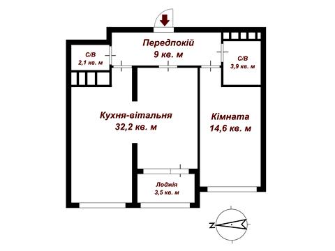 Квартира на вул. Андрія Верхогляда в Києві, ID 180651, фото №11