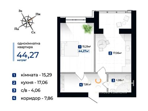 Квартира на вул. Ольги Кисілевської, 35 в Івано-Франківську, ID 188080, фото №18