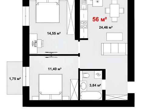 Квартира на вул. Дмитра Коцюбайла в Івано-Франківську, ID 163462, фото №6