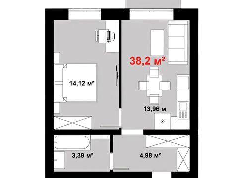 Квартира на вул. Дмитра Коцюбайла в Івано-Франківську, ID 171117, фото №6