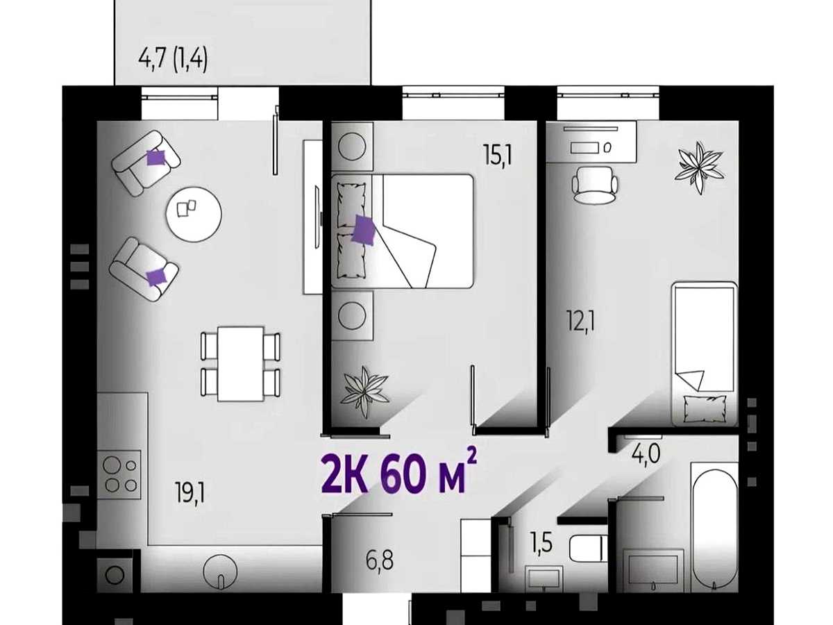 Квартира на вул. Краківська, 4 в Івано-Франківську, ID 305744, фото №2