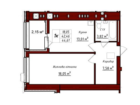 Квартира на вул. Гетьмана Полуботка, 44 в Чернігові, ID 227804, фото №12