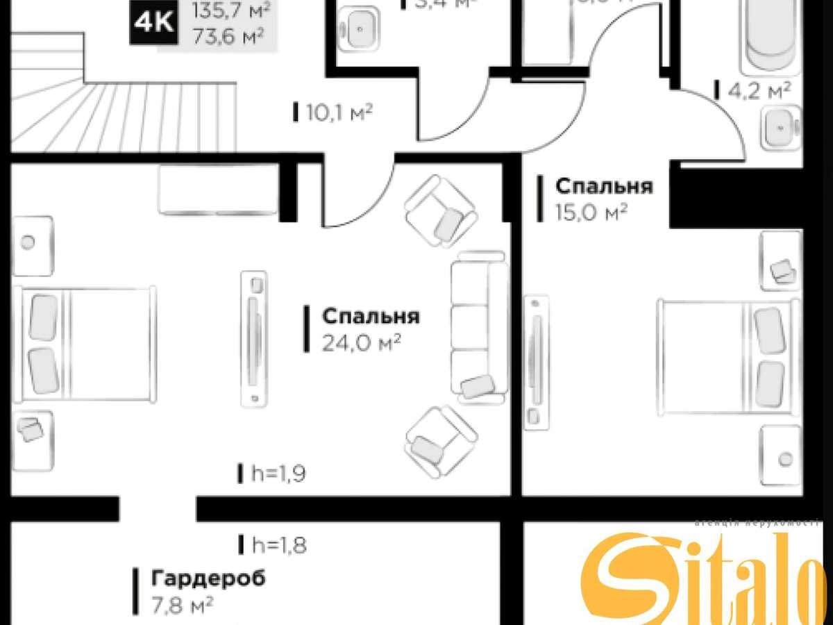 Квартира на вул. Червоної Калини, 8 в Львові, ID 305804, фото №5