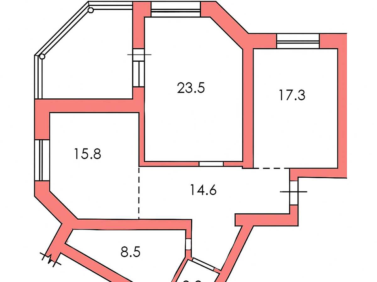 Квартира на вул. Софіївська, 1 в Києві, ID 313236, фото №28