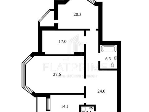 Квартира на вул. Єлизавети Чавдар, 13 в Києві, ID 207496, фото №26