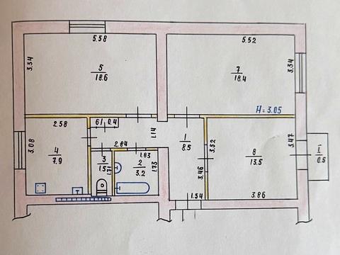 Квартира на вул. Криворіжсталі, 14 в Кривому Розі, ID 175226, фото №7