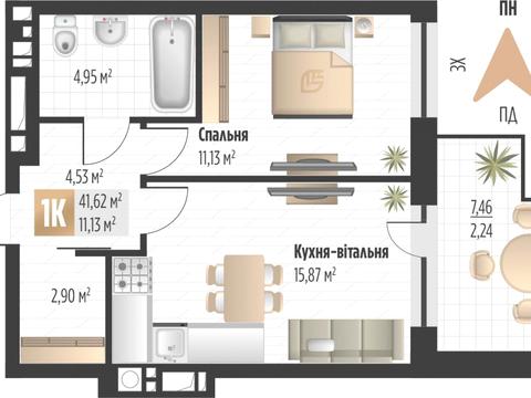 Квартира на вул. Пилипа Орлика, 52 в Львові, ID 179306, фото №7