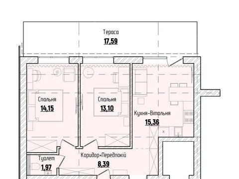 Квартира на вул. Південно-Кільцева, 241 в Чернівцях, ID 238344, фото №11