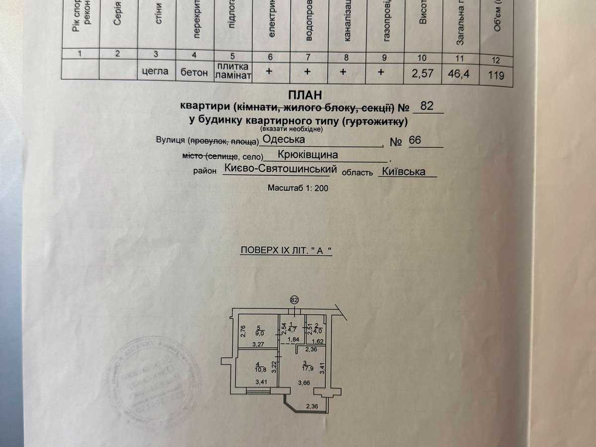 Квартира на вул. Одеська, 66 в Києві, ID 309883, фото №23