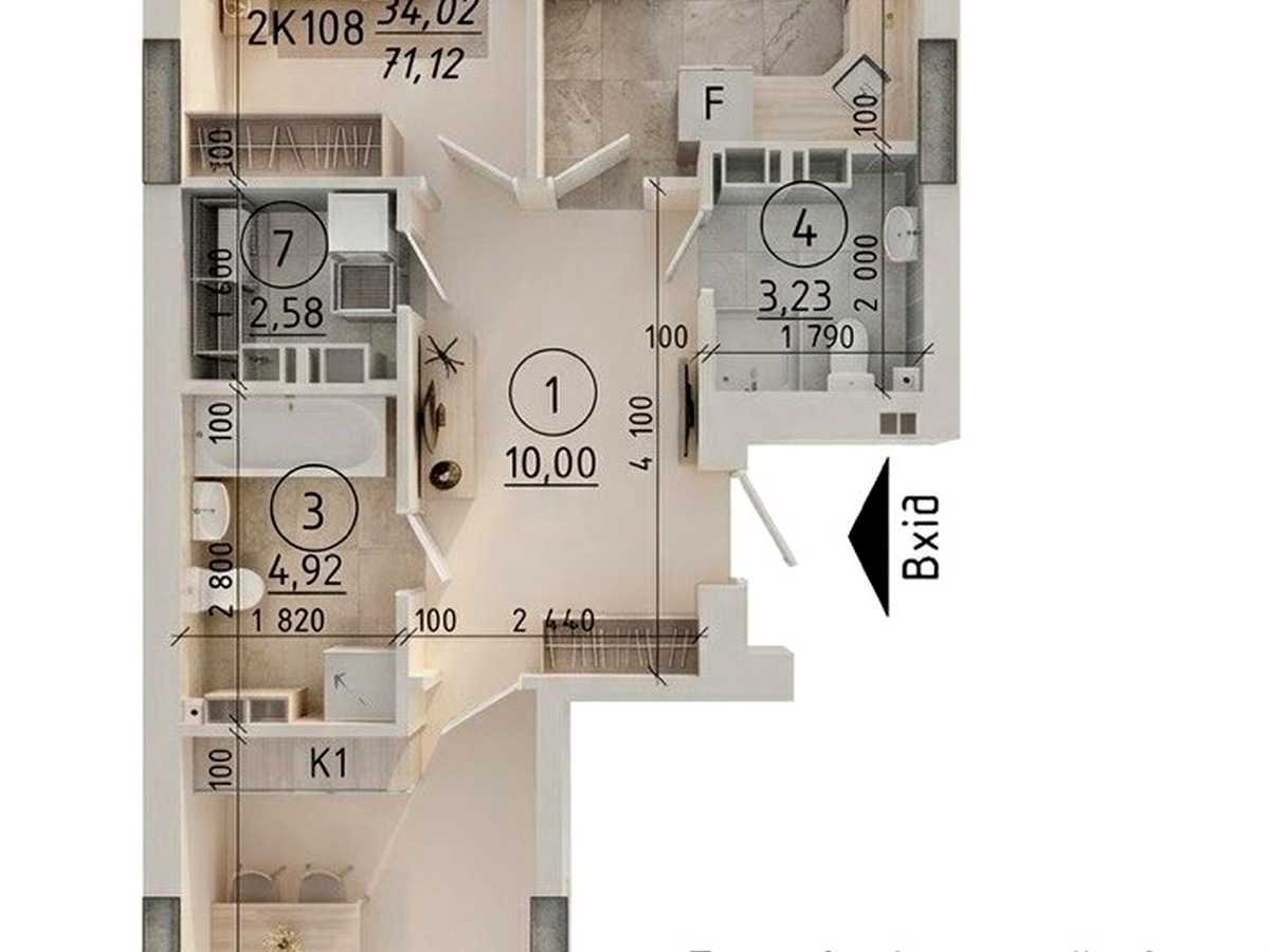 Квартира на вул. Шкільна в Києві, ID 388277, фото №3