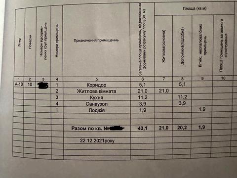 Квартира на вул. Багряного, 43 в Чернігові, ID 222983, фото №14