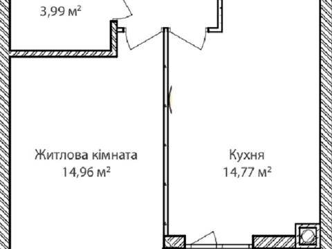 Квартира на вул. Ольги Кобилянської вул. , 1-В/16 в Києві, ID 241342, фото №34