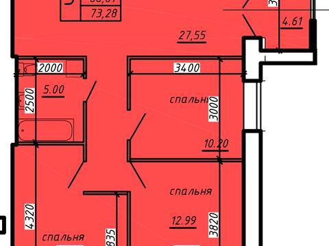 Квартира на вул. Дубовецька, 5 в Тернопіль, ID 234460, фото №3