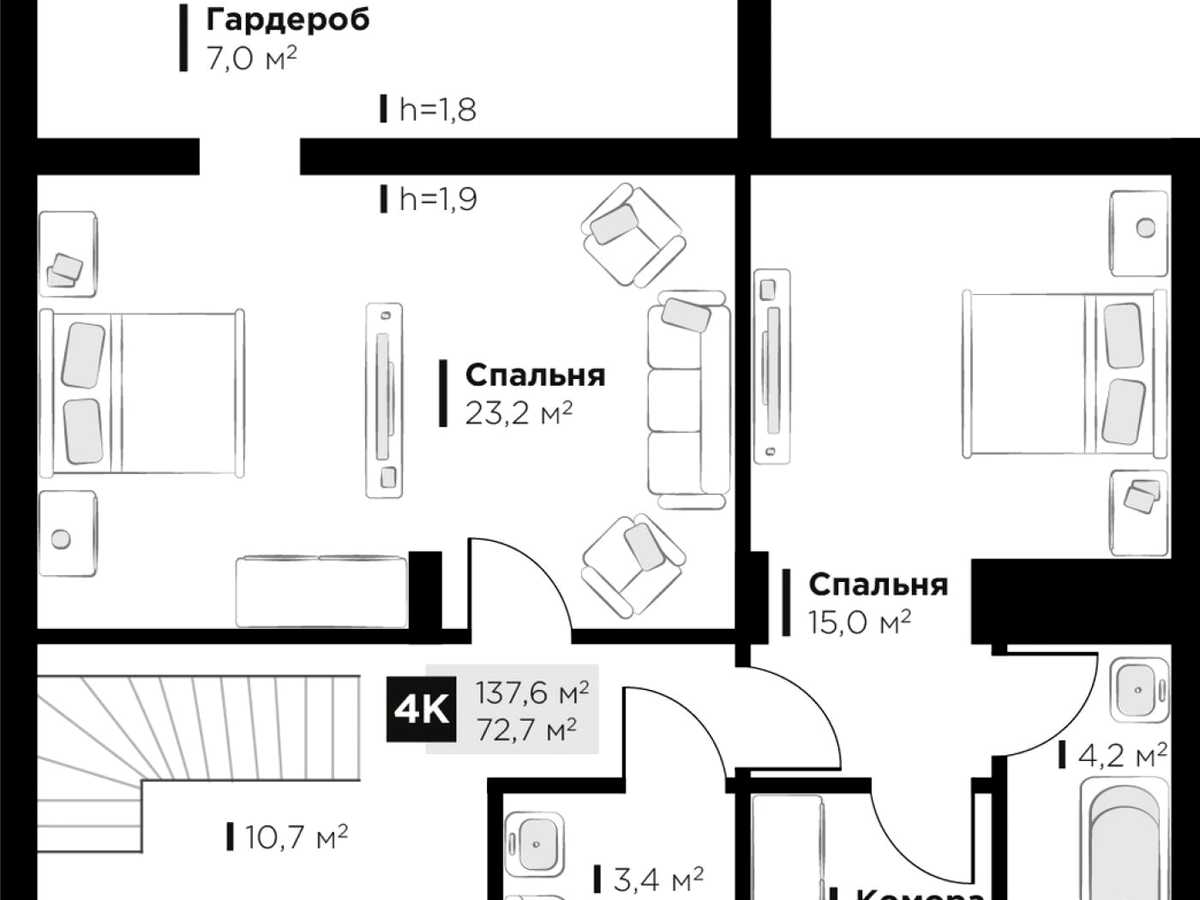 Квартира на вул. Червоної Калини, 8 в Львові, ID 305840, фото №21