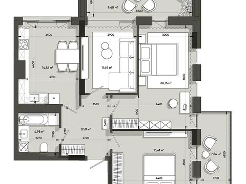 Квартира на вул. Джона Леннона в Львові, ID 210145, фото №6