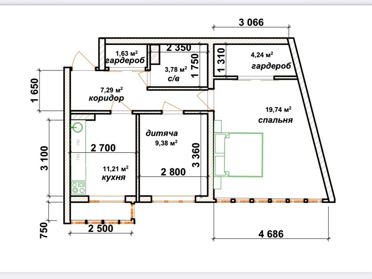 Квартира на вул. Озерна, 4А в Хмельницькому, ID 393131, фото №11