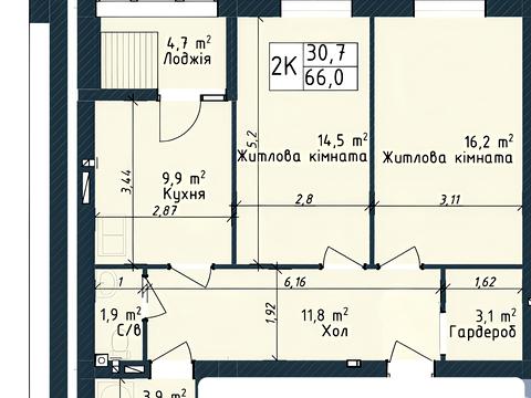 Квартира на вул. Промислова, 10 в Одеса, ID 169839, фото №2