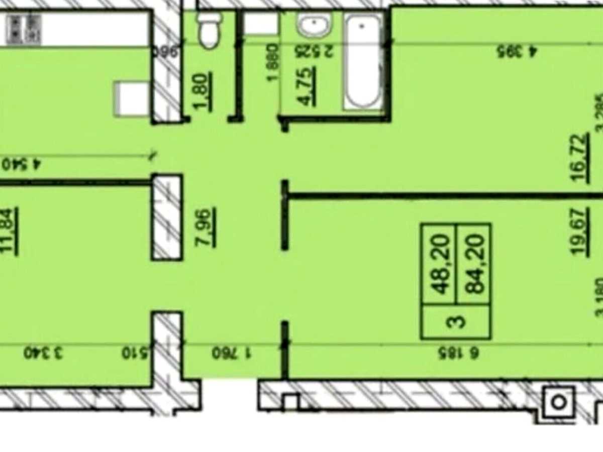 Квартира на вул. Романа Шухевича, 8/2 в Хмельницькому, ID 393127, фото №10