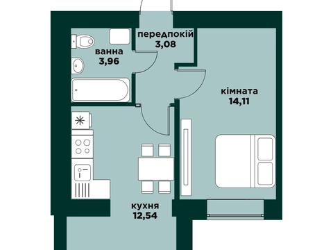 Квартира на вул. Яблунська в Києві, ID 220671, фото №4