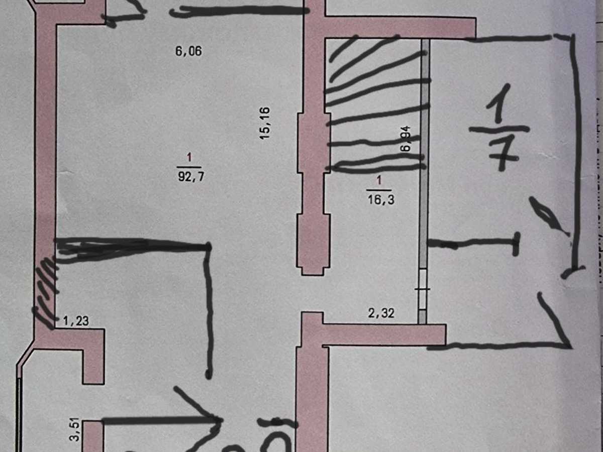 Квартира на вул. Молодіжна, 2/1Д в Хмельницькому, ID 393391, фото №38