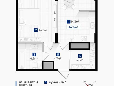 Квартира на вул. Олександра Довженка, 15 в Івано-Франківську, ID 207992, фото №14