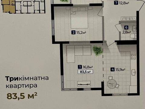 Квартира на вул. Гната Хоткевича в Івано-Франківську, ID 184336, фото №15